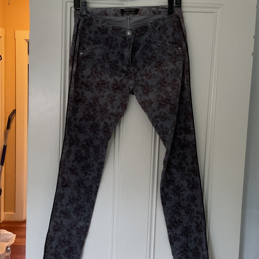 Scotch & Soda Dark Floral Straight Leg Pants